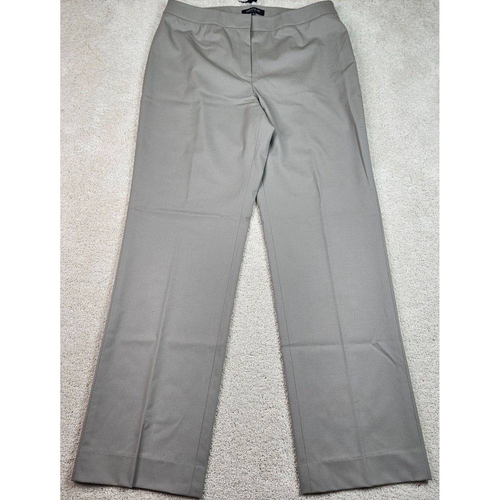 Lafayette 148 Barrow Pants 12 Gray Virgin Wool Stretch Trousers Quiet Luxury
